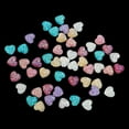 thumbnail image 2 of Rongfmy 50Pcs Mixed 12mm Heart Resin Rhinestone Flatback Embellishment for DIY Craft Multicolor, 2 of 9
