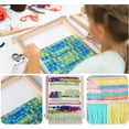 thumbnail image 6 of Xuet Wooden Weaving Loom Kit, 9"×11" DIY Craft Set for Kids & Beginners, 6 of 9