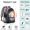 thumbnail image 4 of Sports Soccer Students Backpack Baseball Football Basketball Ball Game School Bag with Team Design, Durable and Adjustable Strap for Training, 4 of 6