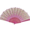 thumbnail image 2 of Airle Hand Held Fan Embroidered Hot Stamping Chinese Style Art Craft Multipurpose Photography Props Exquisite Pattern Dance Retro Folding Hand Fan for Wedding, 2 of 8