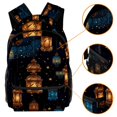 thumbnail image 3 of Lightweight Backpack Retro Lantern School Bag Travel Laptop Daypack for Men Women Casual Rucksack, 3 of 6