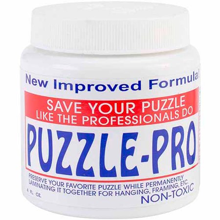 Pinepro Puzzle Pro Jigsaw Puzzle Glue, 4 oz (Best Way To Glue A Puzzle)