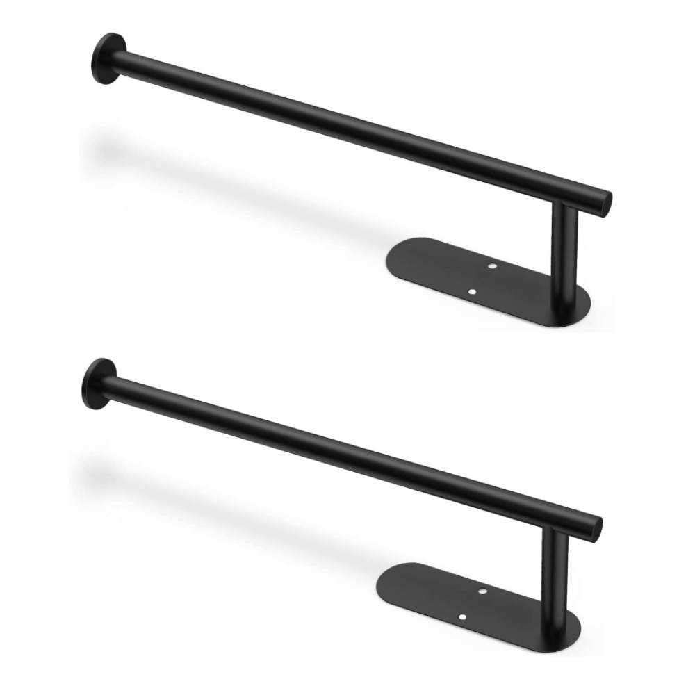 2 Pcs Paper Towel Holder, Happon Under Paper Towel Holder Wall