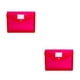 thumbnail image 1 of Methold Sobres de plástico de tamaño B5 Carpetas de archivos transparentes Bolsa de tutorial de papel de prueba de cierre a presión para la Rojo 2piezas, 1 of 6