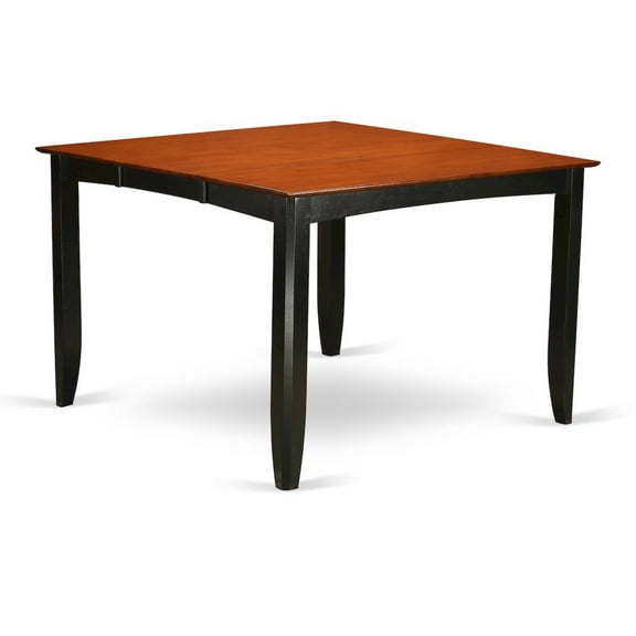 Fairwinds Gathering Counter Height Dining Square 54" Table with 18" Butterfly Leaf finished in Black & Cherry