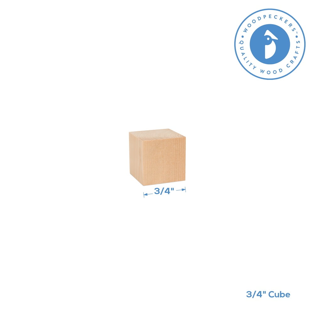Buy Unfinished Wooden Blocks 3/4-inch, Small Wood Cubes for Crafts and  Educational Activities at S&S Worldwide
