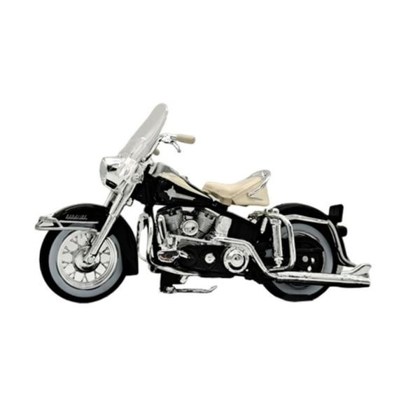 Modelo de motocicleta de aleación 1:18, artesanía, simulación de deslizamiento clásico, adorno de escritorio de motocicleta para niños de 3 a 9 años,