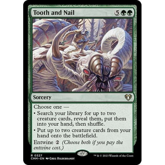 MtG Commander Masters Rare Tooth and Nail #327