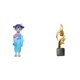 thumbnail image 1 of Estatua de resina de geisha japonesa, figura moderna, escultura creativa, adorno tradicional, finamente pintado a mano, ideal para el hogar, dormitori, 1 of 8