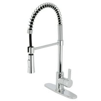Gourmetier LS8671CTL Continental Single-Handle Deck-Mount Pre-Rinse Kitchen Faucet, Polished Chrome