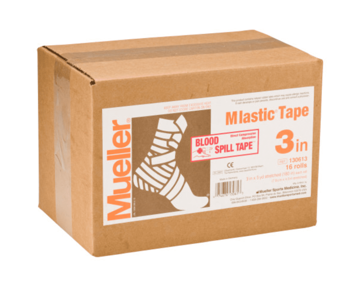 Mueller Mlastic Tape, 3" x 5 yds stretched (16 rolls/cs)
