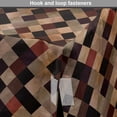 thumbnail image 4 of Grunge Dog Crate Cover, Antique Looking Checkered Pattern in Brown Tones Vintage Grid Aged Display, Easy to Use Pet Kennel Cover for Medium Large Dogs, 35" x 23" x 27", Multicolor, by Ambesonne, 4 of 6
