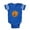 Royal Blue, variant on CafePress - Happy Orange - Cute Infant Baby Football Bodysuit