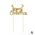 thumbnail image 5 of Gold Red Merry Christmas Party Cake Toppers Decoration For Xmas Decoration Supplies G8P9, 5 of 10
