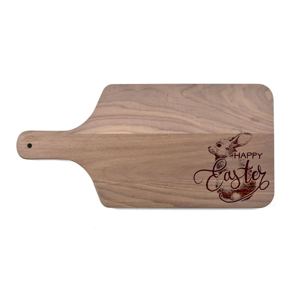 Creative Products Happy Easter Sketch 17 x 8 Walnut Paddle Cutting Board