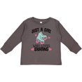 thumbnail image 3 of Inktastic Just A Girl Who Loves Skating Girls Long Sleeve Toddler T-Shirt, 3 of 5