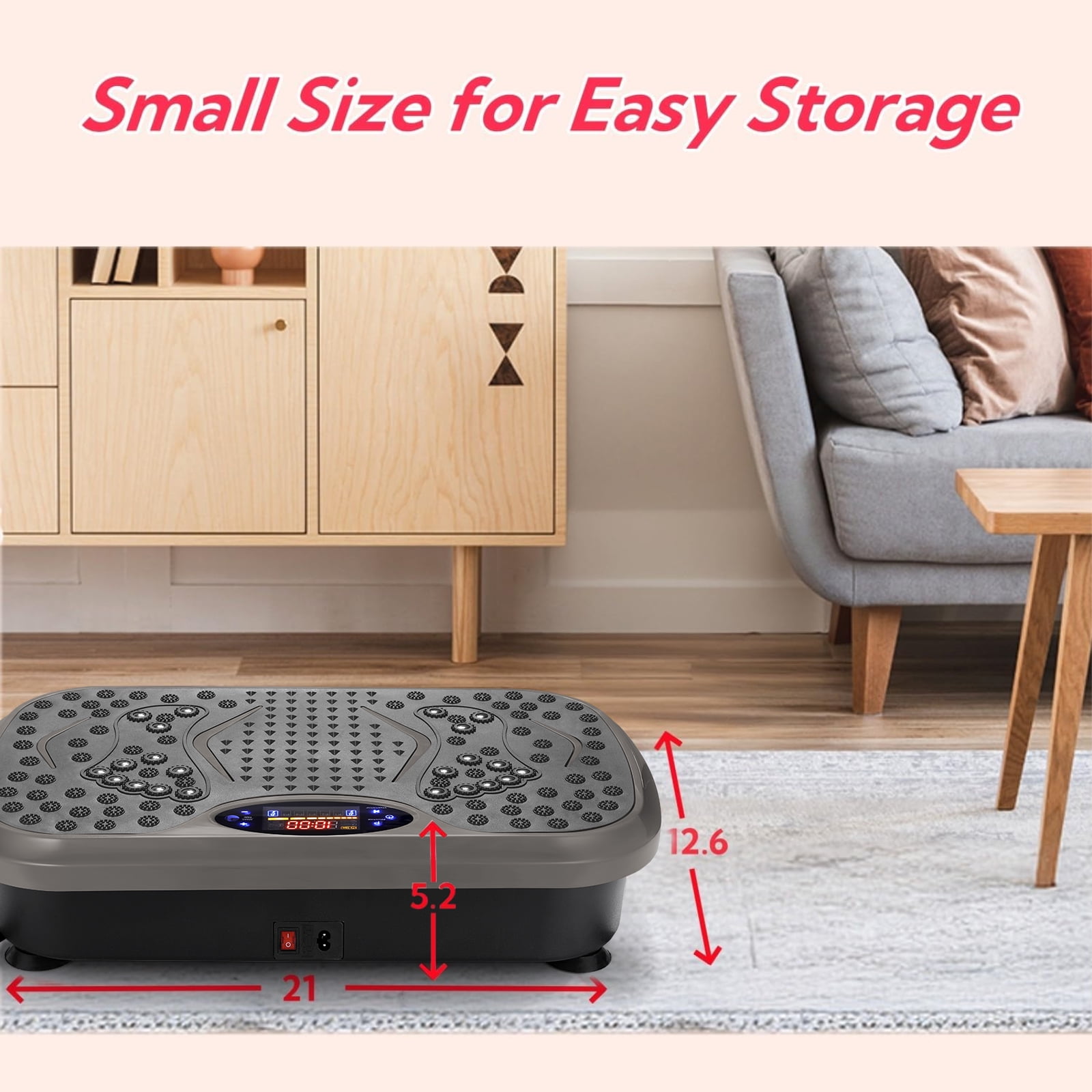 Arlopu 3D Vibration Plate Exercise Machine, Vibrating Massager Whole Body Workout with Two Bands & Remote