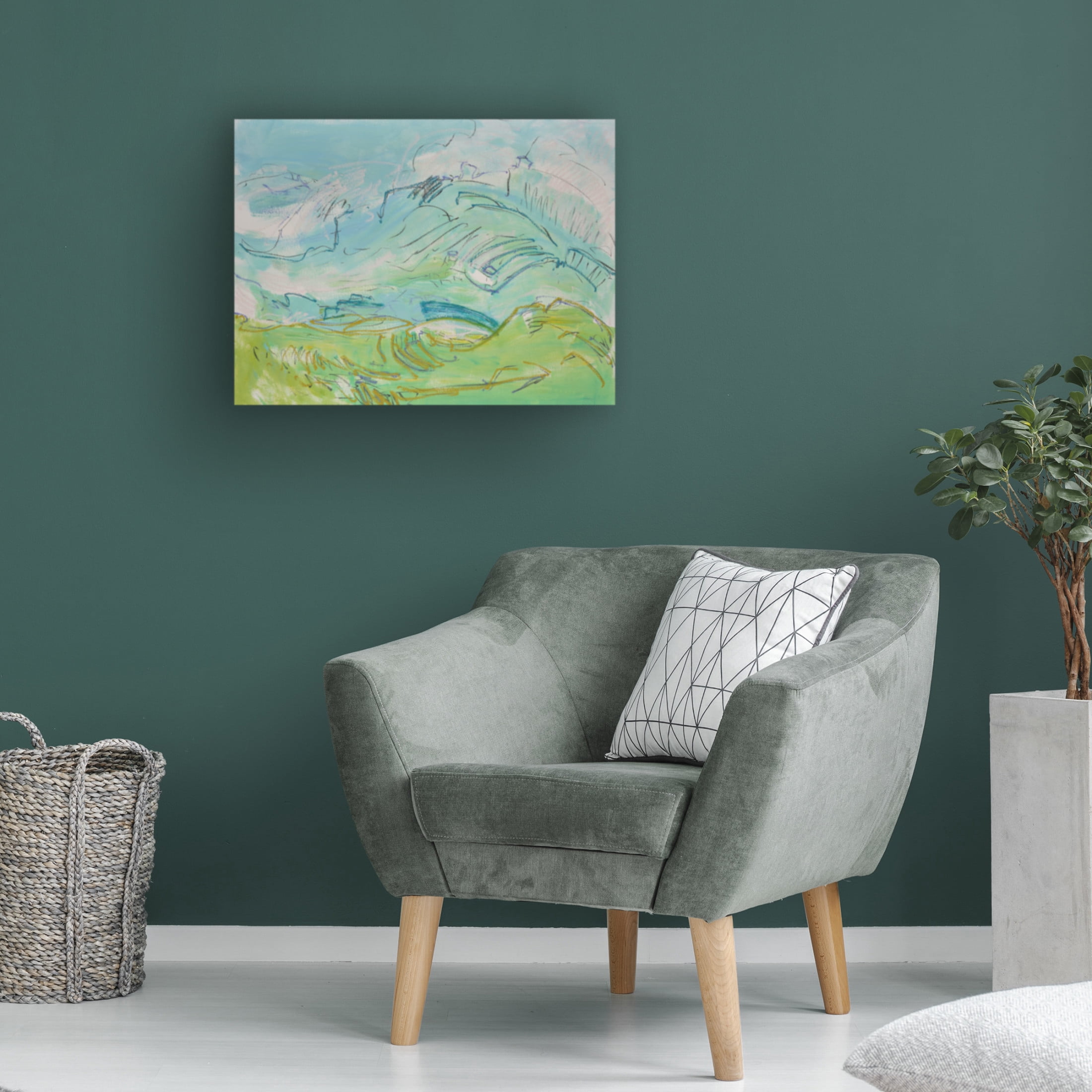 Trademark Fine Art Dorothy Fagan  Heaven and Earth VII Canvas Wall Art