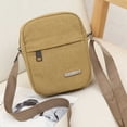 thumbnail image 3 of 2X Bolso de Hombre Bolso de Mensajero de Hombro Bolso de Lona Informal Bolso de Hombre Mochila Bolso Pequeño Bolso de Teléfono Móvil - Negro, 3 of 6
