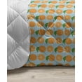 thumbnail image 3 of Fruits Down Alternative Comforter, Avocado Apples Banana Grapes Lime Healthy Peach Orange Theme Pattern, Microfiber Quilt for All Season, 5 Sizes, Green Multicolor, by Ambesonne, 3 of 3