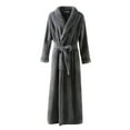 thumbnail image 5 of Seductiva Clearance Items Women Robes Womens Soft Plush Bathrobe Fluffy Cute Long Coat Nightgown Nightdress Shower Spa House Long Robe for Women, 5 of 5