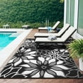 thumbnail image 2 of KUETH 5'x 8' Outdoor Waterproof Rug Plastic Floral Mat Easy cleaning Durable Fashion Recyclable Material, 2 of 6