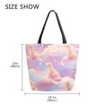 thumbnail image 5 of Large Canvas Bag 13.5x5.1x15 Inch Canvas Bag Shopping Canvas Bag Suitable For Outing Shopping Travel Out Of Large Capacity Storage Pink Dog, 5 of 9