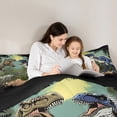 thumbnail image 4 of Manfei Cute Dinosaur 7-Piece Twin Bedding Sets for Teens Kids Children,Kawaii Animal Dino Bedding Comforter Set,Cartoon Wildlife Breathable Sheet Sets,Breathable Home Decor,Reversible, 4 of 8