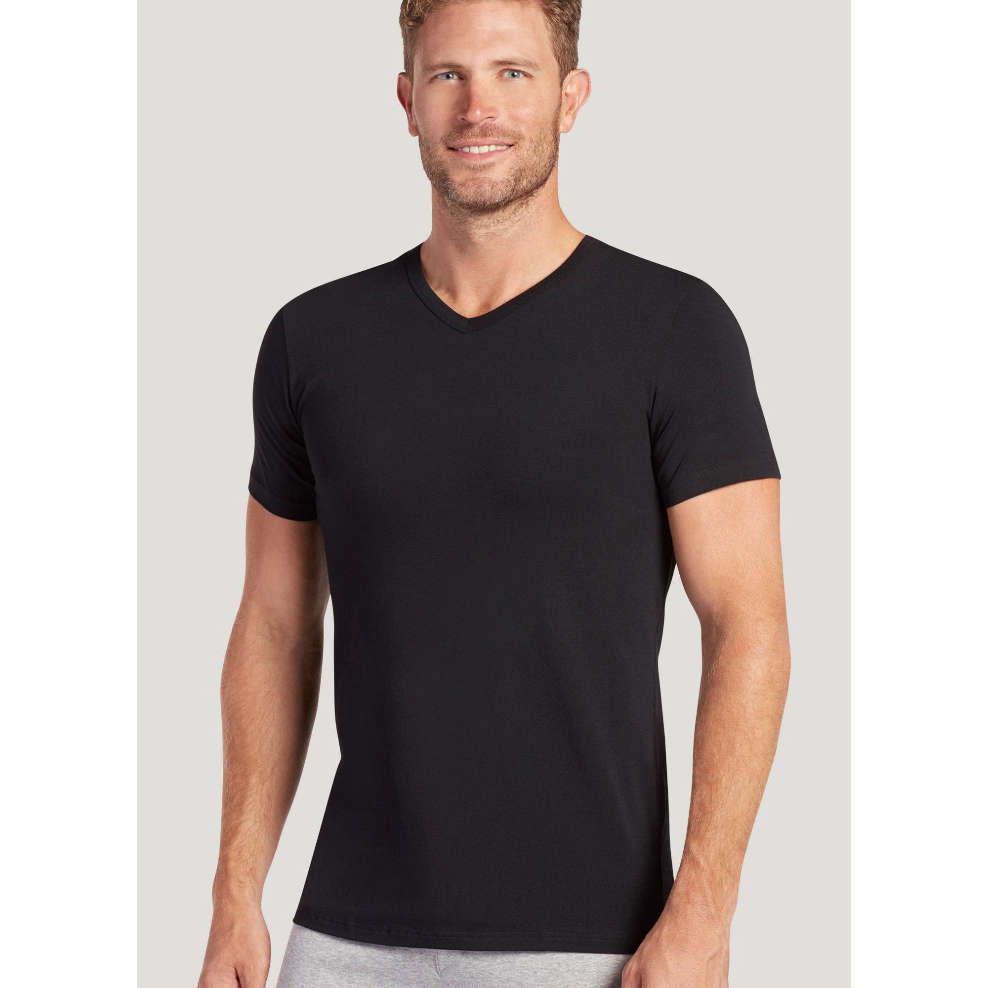 Jockey Slim Fit Cotton Stretch V Neck T Shirt 6 Pack Walmart