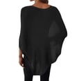 thumbnail image 6 of Womens Sheer Knit Poncho Crochet Summer Tops See Through Mesh Spring Sweaters Beach Cover Ups for Women 2026, One Size, 6 of 8