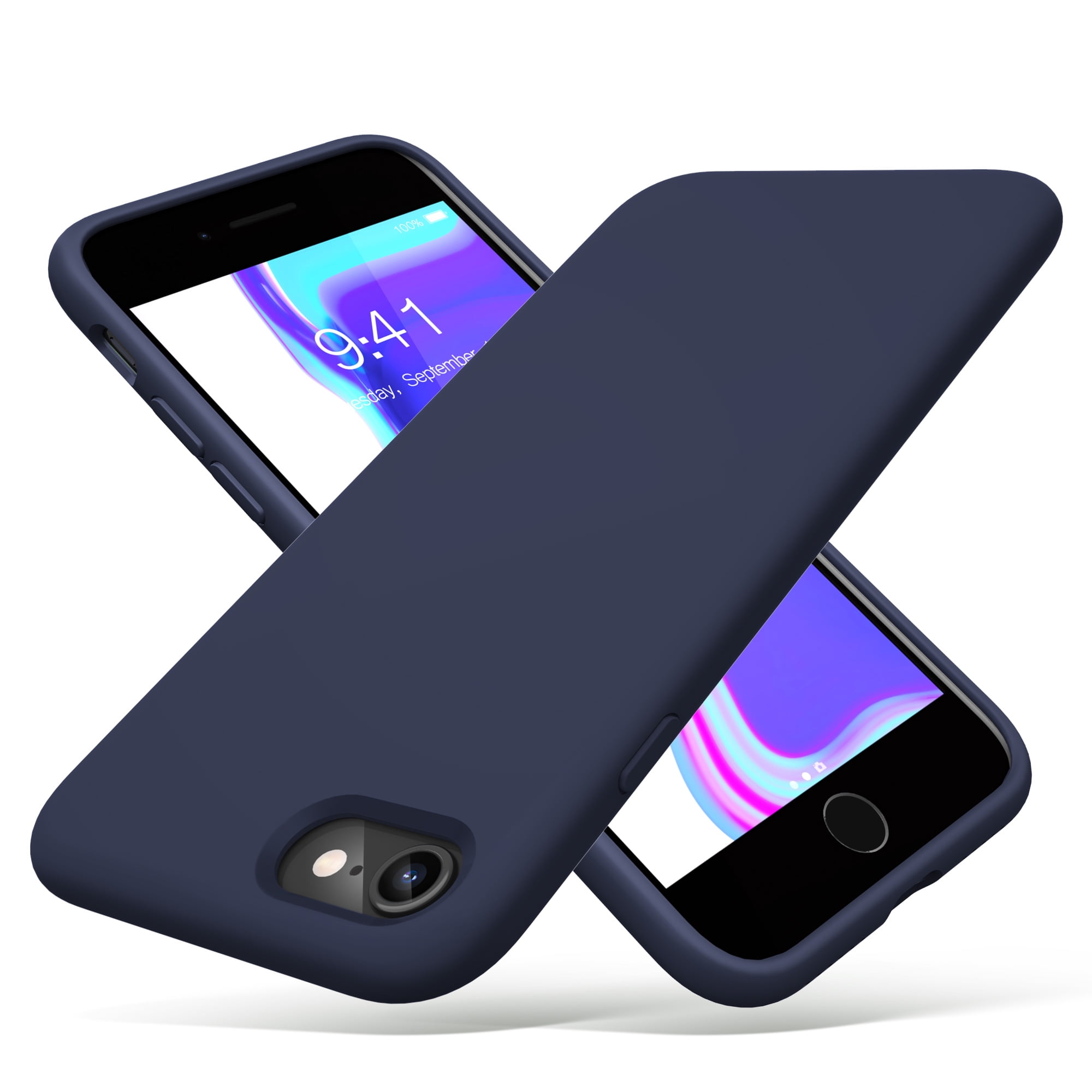 ULAK iPhone SE 2022 2020 Case, iPhone 8 7 Case, Shockproof Slim Gel Liquid  Silicone Phone Case for Apple iPhone SE 3rd 2nd Generation /8/7, Blue -  Walmart.com