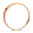 thumbnail image 2 of Wellingsale Ladies Solid 14k 3 Tri Color White Yellow and Rose / Pink Gold Polished Diamond Cut Wedding Ring Band - Size 7.5, 2 of 5