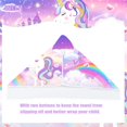 thumbnail image 4 of Futbu Toalla De Playa Con Capucha De Unicornio, Poncho Con Capucha Para Niños, Toalla Para Niñas, Lindos Dibujos Animados, Toallas De Baño Suaves Y Absorbentes, Rosa Con Capucha Para Niños Pequeños, A, 4 of 5