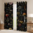 thumbnail image 2 of Feelyou Jungle Plant Botabica Black Out Curtains, Mushroom Sunflower Groovy Curtains Pack of 2 (42x63 Each), Teens Kids Boys Girls Bedroom Curtains, Blackout Curtains Home Decor, 2 of 6