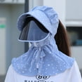 thumbnail image 6 of Women Sun Hat, Fashion Sun Protection Breathable Cotton Mask Hat for Outdoor Hiking Cycling 1Pc, 6 of 8