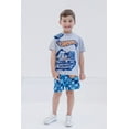 thumbnail image 2 of Hot Wheels Toddler to Big Kid T-Shirt and French Terry Shorts Outfit Set, 2-pcs, Gray, 2 of 5