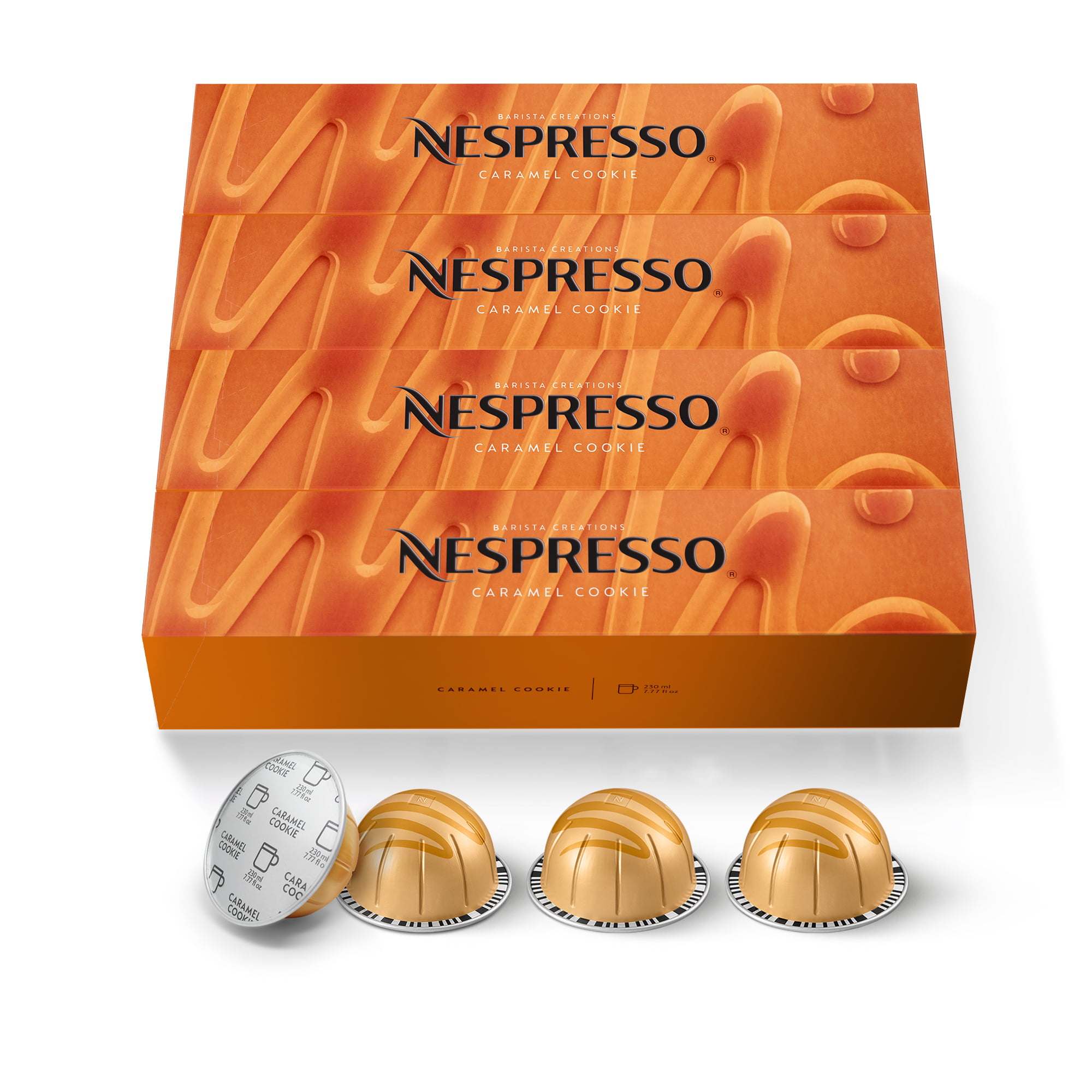 Nespresso Vertuo, Caramel Cookie, Mild Roast Coffee, 40-Count Coffee Pods, Brews 7.8 oz