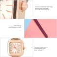 thumbnail image 4 of Reloj De Cuarzo, Reloj Analógico Con Correa De PU Elegante A Prueba De Arañazos Para Viajes A La Oficina, Citas, Viajes, Unisex, 4 of 7
