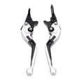 thumbnail image 4 of 2 palancas de embrague de freno de motocicleta ajustables CNC de aleación de aluminio de repuesto para ADV150 2019-2021, color plateado Jadeshay  A, 4 of 8