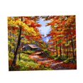 thumbnail image 1 of Pintura de bricoje sin marco por números para adultos Kits de pintura para niños por números Dibujo con pinceles Pintura adecuada los niv Paisaje de otoño Soledad Cuadro de pintura al óleo, 1 of 6