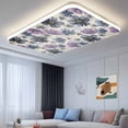 thumbnail image 2 of Purple Floral Fluorescent Light Covers for Ceiling Lights 4x2 feet,4 Pack Magnetic Light Filters for Classroom,Blue Wildflower Farmhouse Nature Plant Fluorescent Light Shade Panel for Office School, 2 of 9