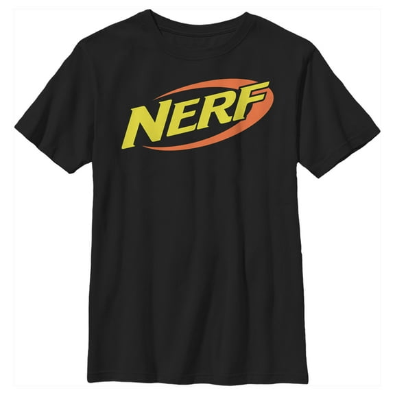 Boy's Nerf Classic Logo  Graphic Tee Black X Large