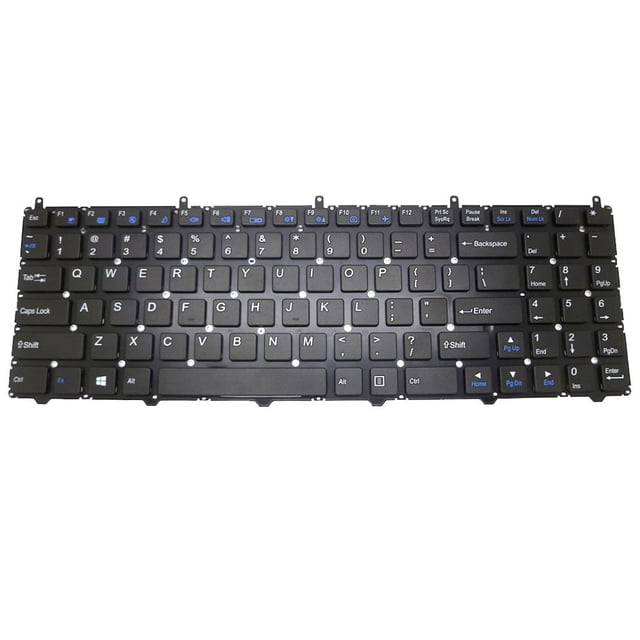 Teclado para portátil CLEVO W650EH MP-12N73US-430 6-80-W6500-013-1 (Estados Unidos) Negro sin marco Nuevo
