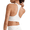 Pure White, variant on G4Free BareFeel Non Padded Racerback Sports Bra for Women - Scoop Neck Workout Tank Top Casual Yoga Gym