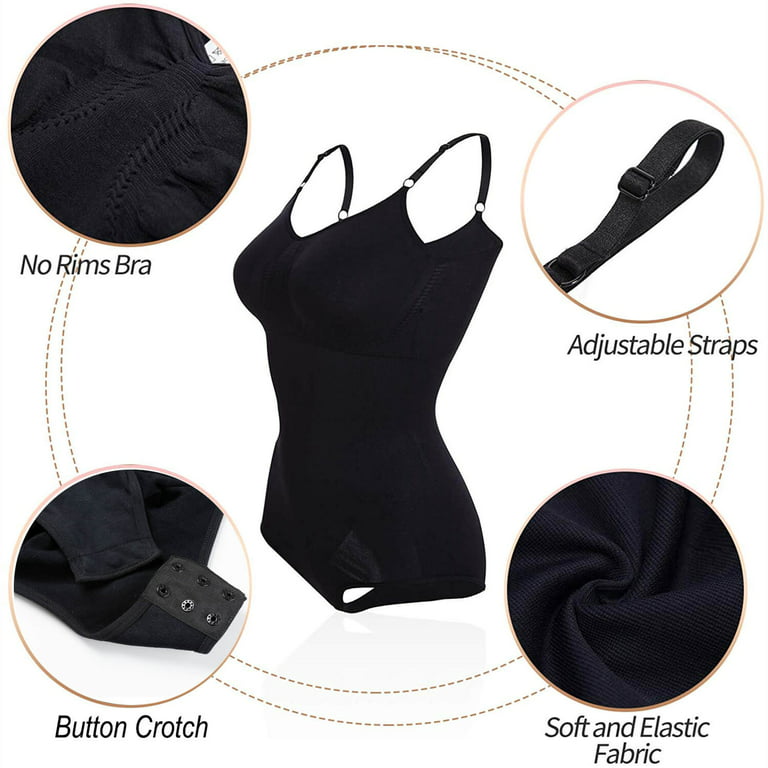 VASLANDA Bodysuit for Women Tummy Control Shapewear Seamless