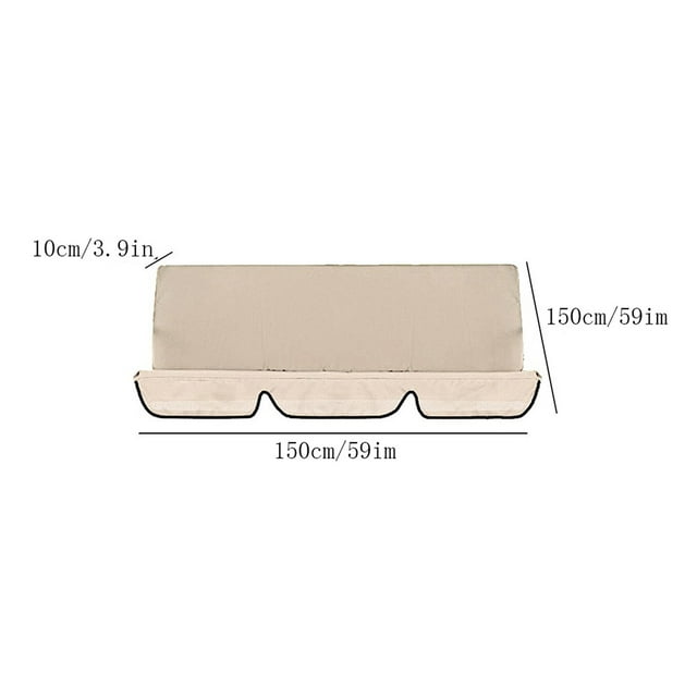 mmirethe Multifunctional And Durable Waterproof Swings Cushion Covers For Outdoor Swing black 5Set