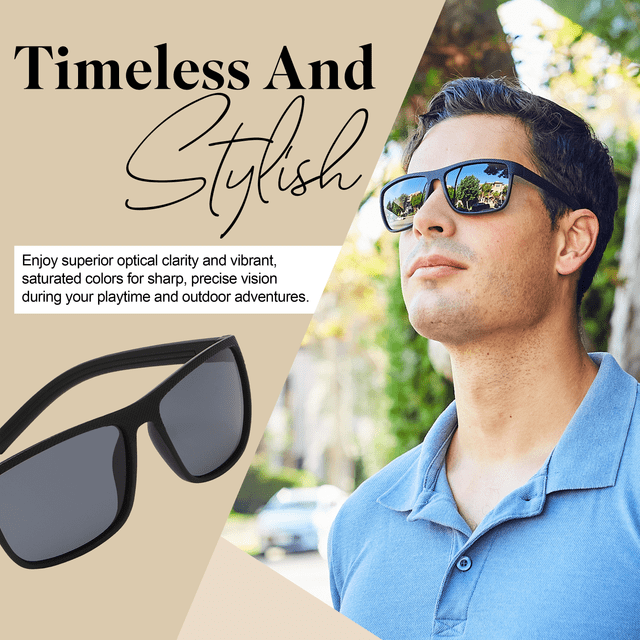 OWL Men's Sport Sunglasses for Men- UV400 & Stylish Frame Eyewear- Ideal for Sports Activities - Blue Mirror