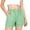 Green, variant on Girls Gingham Shorts Summer High Waist Y2K Plaid Shorts Cute Lounge Sleep Pj Beach Bottoms with Pockets 5-14 Years