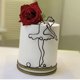 thumbnail image 3 of Figura de decoración de pastel de acrílico con línea de cara simple y cara de mujer, 3 of 6