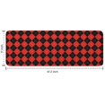 thumbnail image 7 of Red Black Checkerboard Checkered Pattern Kitchen Rug Mat,Kitchen Runner Rugs Non Skid Washable,Decorative Kitchen Floor Mats for Kitchen,Sink,Laundry,17"x47.2", 7 of 7